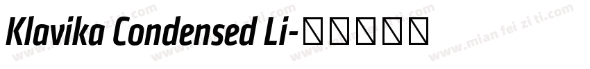 Klavika Condensed Li字体转换